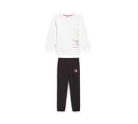 Diadora JG. Tracksuit Logo Tuta da Ginnastica, Bianco, XL Bambina