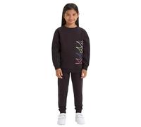Diadora JG. Tracksuit Logo Tuta da Ginnastica, Nero, X-Small Bambina