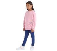 Diadora JG. Tracksuit Logo Tuta da Ginnastica, Rosa, Medium Bambina