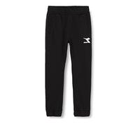 Diadora JU.Pants Cuff, Black, XS Bambini e Ragazzi
