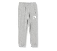 Diadora JU.Pants Cuff, Light Middle Gray MELANGE, S Bambini e Ragazzi