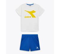 Diadora JU Set SS Core Completino sportivo t shirt e bermuda da bambino