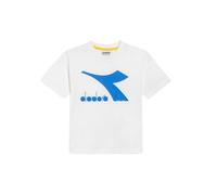 Diadora JU.T-Shirt SS BL T, White/Princess Blue (C3084), XS Unisex