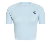 Diadora L. Icon Stratouno Maglietta Donna-Blu Chiaro in blu chiaro, Taglia: S/M