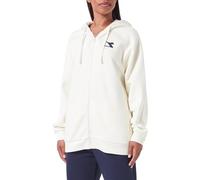 Diadora L.tracksuit Hd Fz Core, Tuta con cappuccio Donna, Bianco (Butter White), L
