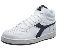 Diadora Magic Basket Demi Icona, Scarpe da Ginnastica Unisex-Adulto, White Blue Caspian Sea, 42 EU