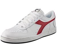 Diadora Magic Basket Low Icona, Scarpe da Ginnastica Unisex-Adulto, Bianco (White Chili Pepper), 44 EU
