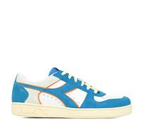 Diadora Magic Basket Low Suede Leather, Scarpe da Ginnastica Unisex-Adulto, Royal/White, 42 EU