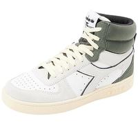 Diadora Magic Basket Mid Suede, Scarpe da Ginnastica Unisex-Adulto, White/Dark Forest, 46 EU