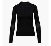 Diadora Maglia Intima Termica da Donna Hidden Power LS T-Shirt Act W (S/M, Black)