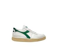 Diadora Mi Basket Low Used Man Sneakers White/Green (EU 45)