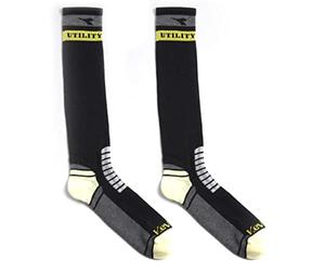 Diadora ox703159684-NOIR/GRIS-XL - Calze termiche a vento, colore: nero/grigio scuro