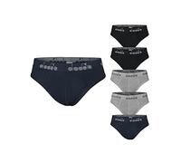 Diadora Pack 6 Paia Slip/Boxer Cotone Elasticizzato Art.34/35 (Pack 6 Slip Assortito - XXL)
