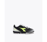 Diadora PICHICHI 6 TF JR, Scarpe da Calcio, Black/Yellow Fluo DD/White, 35.5 EU