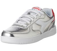 Diadora Raptor Low Metal Wn, Scarpe da Ginnastica Donna, Silver METALIZED, 37 EU