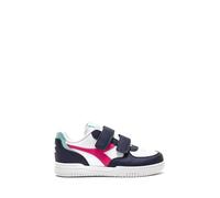Diadora Raptor Low PS, Scarpe da Ginnastica Unisex-Bambini, Blu (Peacoat Fuchsia Purple Pstl Tu), 28 EU