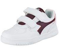 Diadora Raptor Low Ps, Scarpe da ginnastica, Unisex - Bambini e ragazzi, Bianca White Grape Wine, 34 EU
