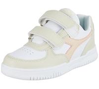 Diadora Raptor Low PS, Scarpe da Ginnastica, Unisex - Bambini e Ragazzi, Bianca White Bone Pastel Rose Tan, 33 EU