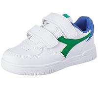 Diadora Raptor Low PS, Scarpe da Ginnastica, Unisex - Bambini e Ragazzi, Bianca White Jolly Green, 33 EU