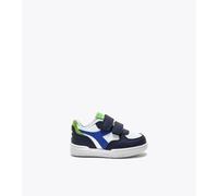 Diadora Raptor Low TD, Scarpe da Ginnastica Unisex-Bambini, Peacoat/Surf The Web/Jasmine G, 20 EU