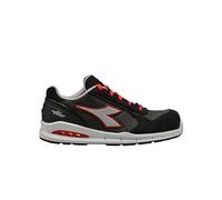 Diadora Utility Scarpe Antinfortunistiche Run Net AB Low S3S FO SR - Adulto - Grigio Asfalto/Argento/Rosso - 43 EU
