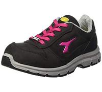Diadora Run II Low S3 SRC ESD, Scarpe da Ginnastica Uomo, Black/Fucsia Red, 37 EU