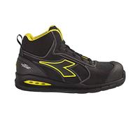 DIADORA Run Net Airbox Master Mid S3 SRC ESD, Mocassino Unisex-Adulto, Nero, 42 EU