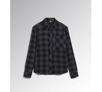Diadora SHIRT CHECK CORTINA Camicia da lavoro NERO/ANTRACITE EBANO