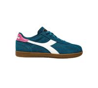 Diadora Sneaker Casual Tomaia In Pelle Blu Unisex