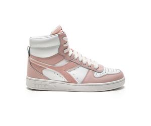 Diadora Sneakers Alta Magic Basket Pelle Rosa