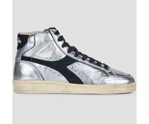 Diadora Sneakers alte Prestige High Metal Used in Argento 36