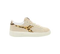 Diadora Sneakers Game Step Suede Animalier Bianco in Pelle Scamosciata