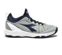 Diadora Speed Blushield Fly 4 Plus Clay - Scarpe da tennis da uomo, Grigio/Pageant Blue, 40 EU