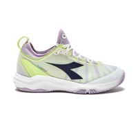 Diadora Speed Blushield Fly 4 + Scarpa Per Terra Rossa Donna-Bianco,Blu Scuro in bianco, Taglia: 37