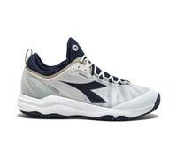 Diadora Speed Blushield Fly 4 + Scarpa per terra rossa Uomini-bianco,blu scuro in bianco, Taglia: 47