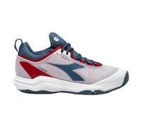 Diadora Speed Blushield Fly 4 + Scarpa Per Tutte Le Superfici Uomini-Bianco,Color Petrolio in bianco