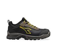 Diadora Utility Sport Low S7S, scarpe di sicurezza Dia-tex unise 48 EU male Nero/Grigio Scuro/Giallo