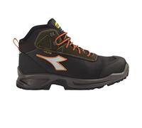 Diadora Sport Diatex Mid S3 Wr Ci Src, Mocassino Uomo, Nero Verde Rabbia, 43 EU