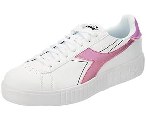 Diadora Step P Double Logo, Sneakers Donna, Bianco/Rosa, 38 EU