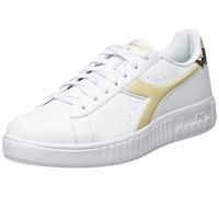 Diadora STEP P DOUBLE SKIN, Sneakers Donna, Bianco/Beige (Bianco/Sabbia Candeggiata), 39 EU