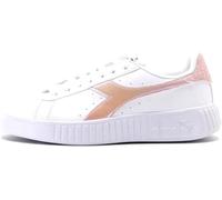 Diadora Step P Shimmer, Scarpe da Ginnastica Donna, White/Peach Melba, 38 EU