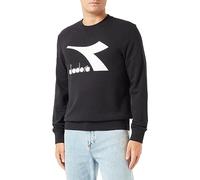Diadora Sweatshirt Crew Core, Felpa Uomo, Nero, 3XL