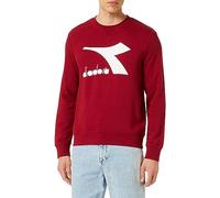 Diadora Sweatshirt Crew Core, Felpa Uomo, Viola (Rhubarb), S