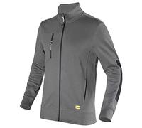Utility Diadora - Felpa Leggera da Lavoro Sweatshirt Zip litework 702.178755 (M, Grigio)