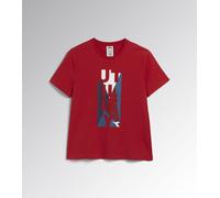 Diadora T-SHIRT GRAPHIC ORGANIC T-shirt da lavoro RSS VERO/RSS CILIEGIA BARBADOS