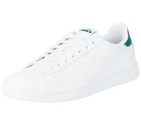 Diadora TORNEO, Scarpe da Ginnastica Unisex-Adulto, White/Galapagos Green, 45 EU