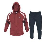 Diadora tracksuit Hoodie Tuta Zip Intera Cappuccio Uomo Ragazzo Rosso