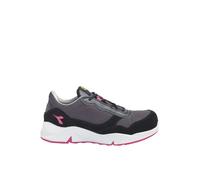 Diadora Utility Athena Text Low S1PL FO SR ESD, Scarpa da Lavoro Antinfortunistica Bassa - Donna (Nero/Fucsia, Numeric_40)