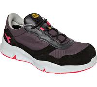 Diadora Utility Athena Text Low S1PL FO SR ESD, Scarpe Antinfortunistiche Donna, Gray Violet/Raspberry, 40 EU