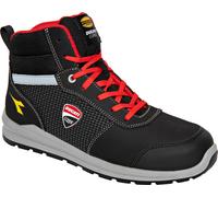 Diadora Utility Ducati Speedy Race Mid S3S, stivali di sicurezza 46 EU male Nero/Grigio/Rosso
